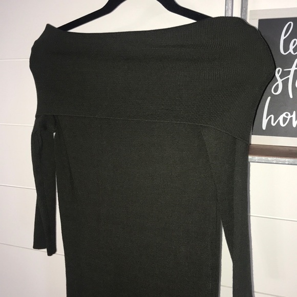 NWT Forever 21 Olive green sweater dress - Medium - Picture 1 of 6